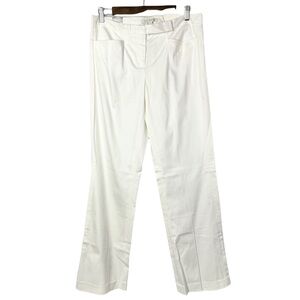 NEW Tommy Hilfiger White‎ Janie Flat Front Bootcut Chino Pants 10